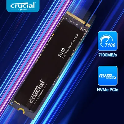 Crucial 7100 MB/s SSD NVMe M.2 2280 500G 1 TB 2 TB interne Solid-State-Festplatte M2 PCIe 4.0x4 2280 SSD-Laufwerk für PS5 Laptop PC