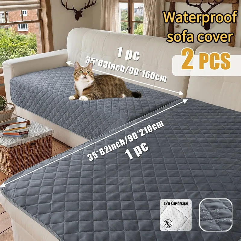 1Set Wasserabweisende Sofabezug Haustiere Kinder Rutschfeste Sofa Sitz Schonbezug Anti-schmutzige Katzen Hunde L Couch Matratze Pads Wohnzimmer