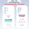 1 - 2 pezzi pellicola idrogel posteriore opaca / HD per Samsung S25 S24 S23 S22 Ultra Plus FE protezione schermo trasparente per rete antipolvere per tutto il corpo