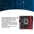 Scheda madre ITX 1920x1080 60Hz M.2 NVME PCIE2.0 X8 Scheda madre VGA e HD Interfaccia multimediale Seriale ATA2.0 DDR3 per computer