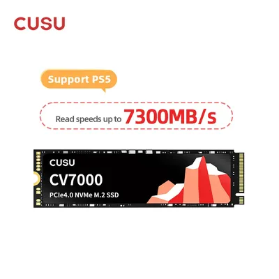 CUSU SSD 1TB 2TB M2 NVMe SSD 4TB Hard Drive M.2 PCIe4.0 x4 2280 Solid State Disk for PS5 Laptop Desktop