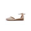 Espadrille VISCATA "Montroig", Damen, Gr. 37, beige, Textil, elegant, Schuhe, mit elegantem Knöchelriemen