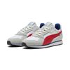 Sneaker PUMA "Softride St Miler Erwachsene", Gr. 48, cool light gray for all time rot weiß, Obermaterial:, Leder; Futter: Textil; Innensohle: Textil; Laufsohle: Gummi, Schuhe