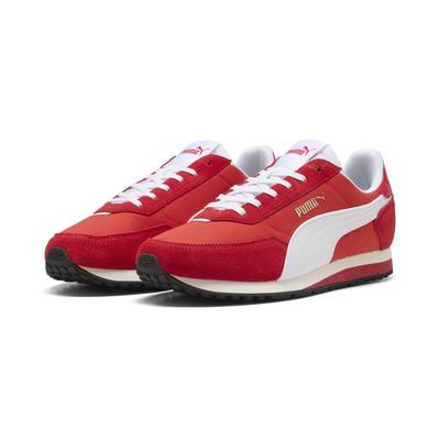 Sneaker PUMA "St Miler Sneakers Erwachsene", Gr. 47, rot weiß for all time, Obermaterial: Kuhleder, Textil, Synthetik; Futter: Textil; Innensohle: Textil; Laufsohle: Gummi, Schuhe Image