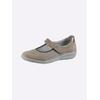 Klettschuh CASUAL LOOKS, Damen, Gr. 39, beige (sesam), Veloursleder, Textil, sportlich, Schuhe