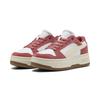 Sneaker PUMA "Rebound Femme Low Suede Sneakers Damen", Gr. 35.5, weiß frosted ivory exotic rot, Obermaterial: Synthetik, Kuhleder, Textil; Futter: Textil; Laufsohle: Gummi, Schuhe