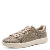 Plateausneaker TAMARIS, Damen, Gr. 42, beige (beige snake), Textil, Lederimitat, Reptilienprägung, sportlich, Schuhe, Freizeitschuh, Halbschuh, Schnürschuh in veganer Verarbeitung