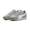 Sneaker PUMA "Softride St Miler Sneakers Erwachsene", Gr. 36, gray echo weiß gum beige, Obermaterial: Kuhleder, Textil, Synthetik; Futter: Textil; Innensohle: Textil; Laufsohle: Gummi, Synthetik, Schuhe