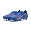 Fußballschuh PUMA "ULTRA 6 PRO FG/AG Fußballschuhe Erwachsene", Gr. 40, ultra blau weiß glowing rot, Obermaterial: Textil, Synthetik; Futter: Textil, Synthetik; Innensohle: Textil; Laufsohle: Synthetik, Schuhe