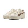 Sneaker PUMA "Karmen II Animal Flair Sneakers Damen", Gr. 42, weiß (alpine snow toasted almond weiß beige), Obermaterial: Synthetik, Fell / Fur; Futter: Textil, Synthetik; Innensohle: Textil; Laufsohle: Gummi, Schuhe
