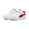 Sneaker PUMA "Scuderia Ferrari Caven 2.0 Sneakers Kinder", Kinder, Gr. 34, weiß (weiß rosso corsa rot), Obermaterial: Synthetik, Leder; Futter: Textil; Innensohle: Textil; Laufsohle: Gummi, Schuhe