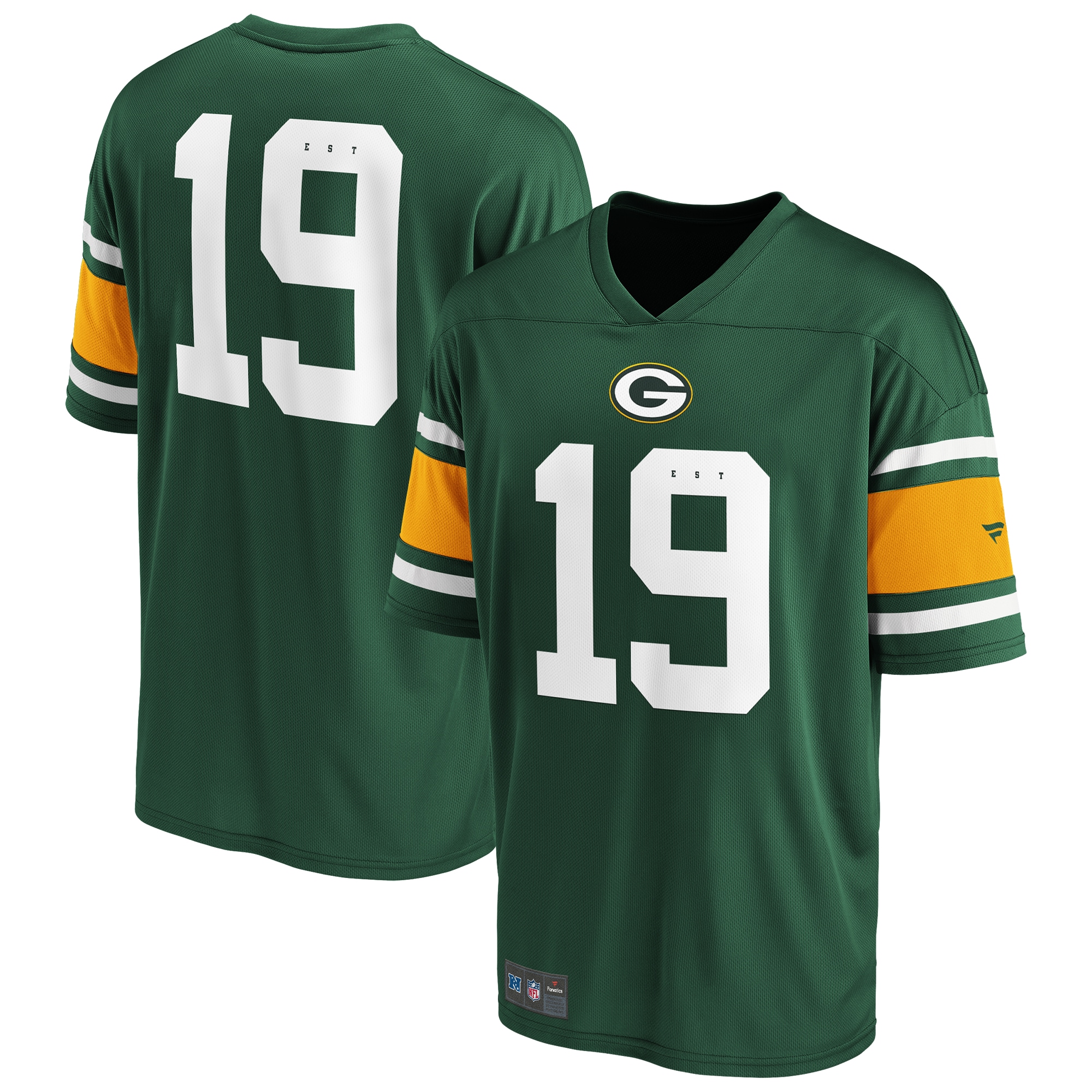 Footballtrikot FANATICS "Fanatics Trikot Green Bay Packers Foundation Supporters", Herren, Gr. XL, grün, 100% Polyester, Trikots