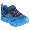 Sneaker SKECHERS "VORTEX 2.0", Kinder, Gr. 33, blau (blau, navy), Lederimitat, Textil, sportlich, Schuhe, Klettschuh mit Blinkfunktion, Größenschablone zum Download