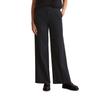 Chinohose MARC O'POLO "aus softem Flanel", Damen, Gr. 44, Normalgrößen, blau (deep night blau), Obermaterial: 63% Polyester, 34% Viskose, 3% Elasthan, unifarben, casual, relaxed fit lang, Hosen