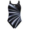 Arena - Women's Glow Swimsuit U Back B - Badeanzug Gr 48 schwarz