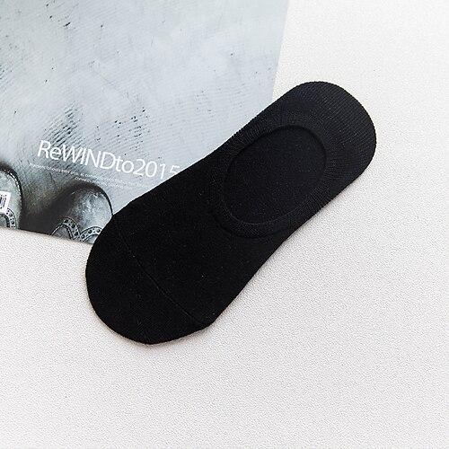 Herren 10 Paare Mehrfachpackungen Socken Laufsocken Freizeitsocken Schwarz Weiß Farbe Einfach Urlaub Sport Outdoor Täglich Basic Mittel Frühling Herbst Mode Lässig Image