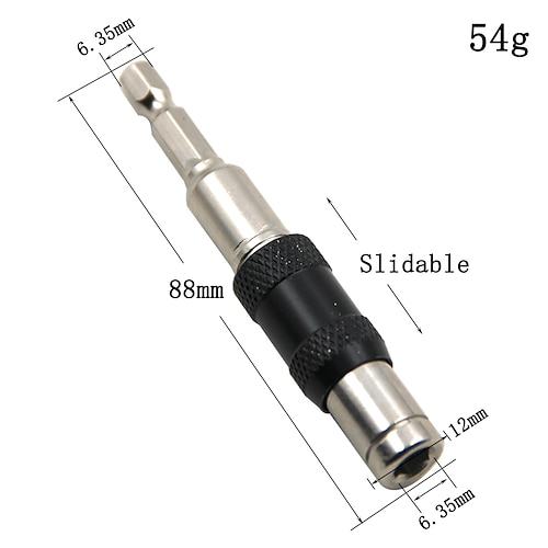 1/4 Sechskant Magnetring Schraubendreher Bits Bohrer Handwerkzeuge Bohrer Verlängerungsstange Schnellwechselhalter Antriebsführungsschraube Bohrspitze Image