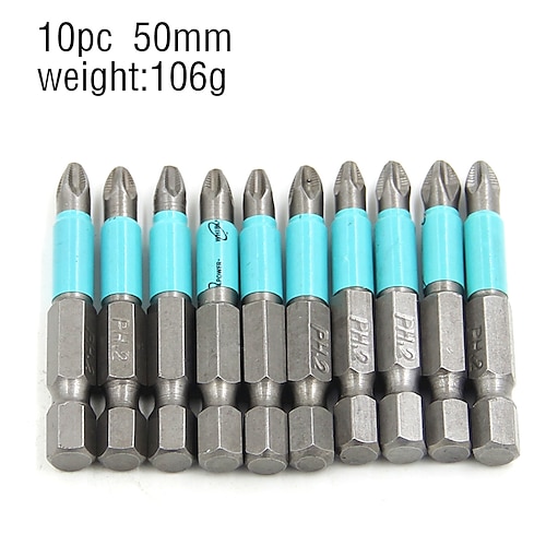 Anti-Rutsch-Magnetkopf Kreuz hohe Härte Handbohrer Schraube Elektroschrauber 25 50 70 90 100 125 150 mm ph2 Image