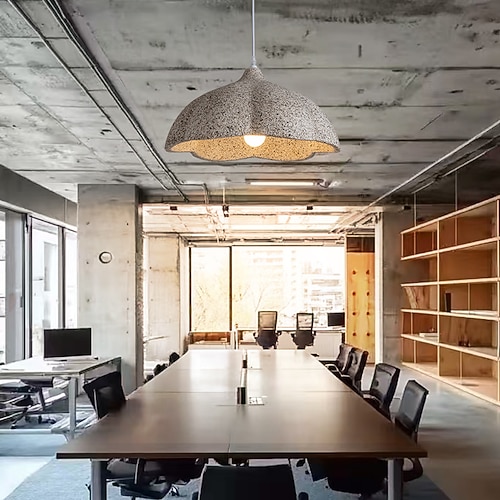 Hängeleuchter aus Metall im modernen Stil, Lampenschirm für Pendelleuchte mit kreativer Persönlichkeit, Beleuchtungskörper zur Dekoration des Schlafzimmers und Wohnzimmers Image