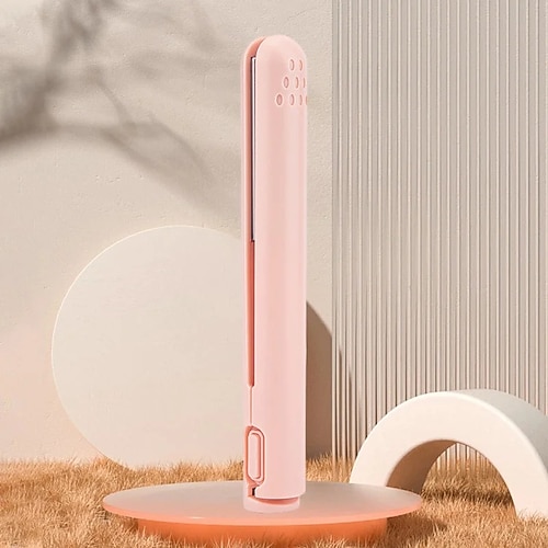 Mini-Lockenstab mit doppeltem Verwendungszweck, USB-Haarglätter und Lockenwickler, zwei in einem, tragbares Styling-Tool, sanfte Hitze für die Haarpflege auf Reisen Image