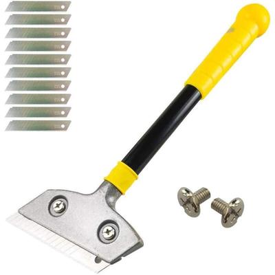 Plattenschaber mit 10 Metallklingen, robuster Schaber, Universalschaber für Fenster, Glaskeramik, Image