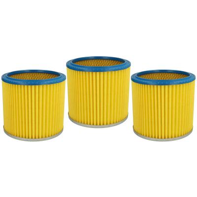 3x Faltenfilter kompatibel mit fam Aquavac Staubsauger - Patronenfilter, Blau Gelb - Vhbw Image