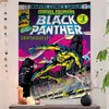 B-Black P-Panther Marvel Comics Anime Wandteppich Hippie Blumen Wandteppiche Wohnheim Dekor Günstige Hippie Wandbehang