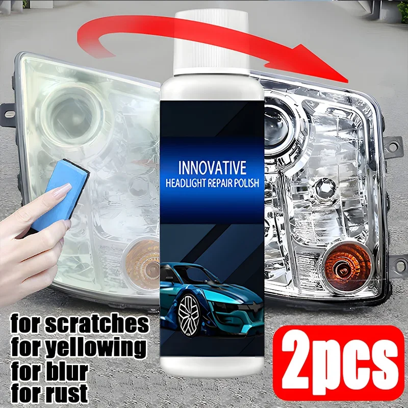 20 ml Auto Scheinwerfer Reparaturen Flüssigkeit Kratzer Entfernung Oxidation Reparatur Polieren Lampenschirm Reinigung Werkzeug Licht Sanierung Beschichtung Image