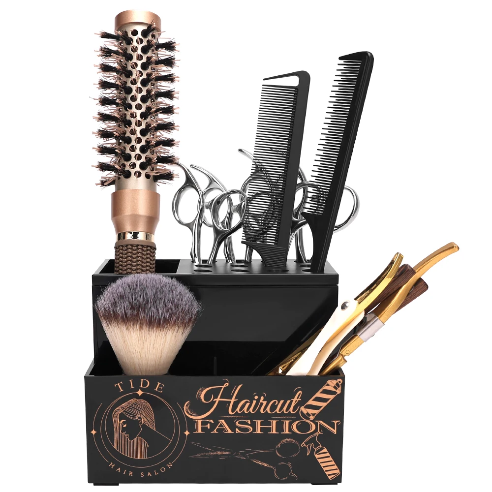 Friseursalon-Spezifische Aufbewahrungsbox für Clips, Kämme und Scheren Praktischer Multifunktionaler Haarwerkzeughalter Friseursalon-Zubehör Image