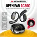 Monster Open Ear AC360 Cuffie a conduzione aerea Bluetooth 5.4 Ture Auricolari wireless 360 ° Cuffia sportiva wireless stereo OWS