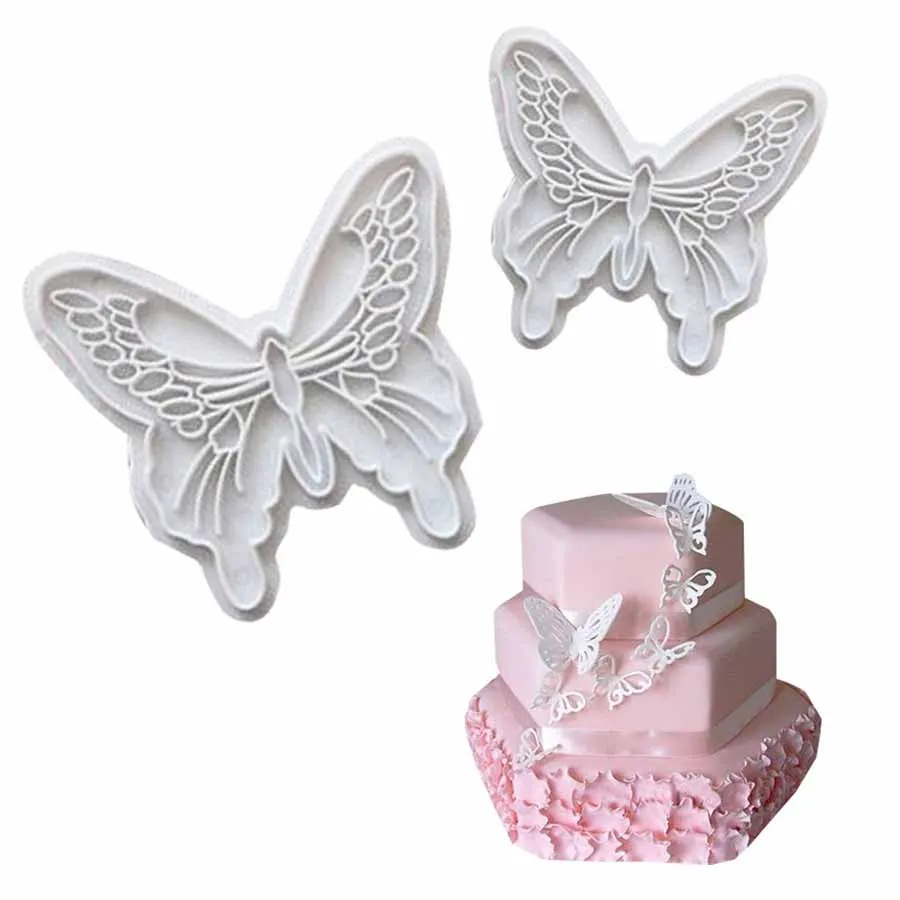 Schmetterling Kunststoffform Keksform Zucker Kuchen Druckform Backen Kuchenform Hochzeit Kuchen Dekoration Image