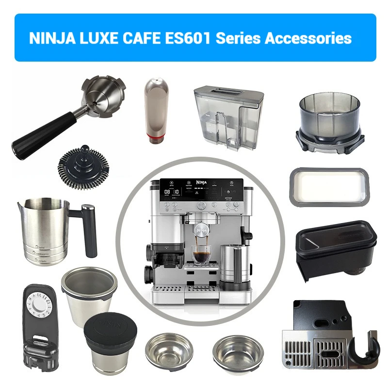 Original Kaffee-Dosiertrichter, Filterkörbe, Siebträger, Silikondichtung, NINJA ES601/ES655/ES701 Kaffeemaschinenzubehör Image