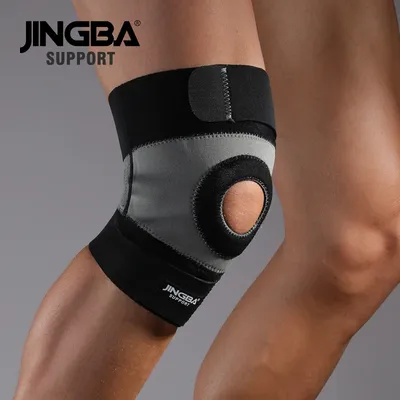 JINGBA UNTERSTÜTZUNG Rodillera Deportivava Einstellbare knee Pads Knee Brace Unterstützung Gürtel Knie Protector Volleyball Basketball Kniescheibe