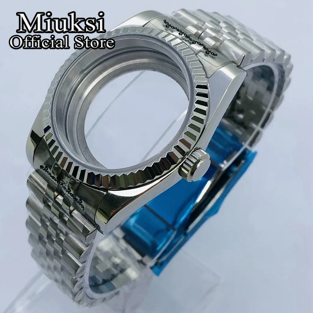 Miuksi 36 mm/40 mm Saphirglas-Uhrengehäuse, passend für NH35 NH36 NH34 ETA2824 2836 Mingzhu DG2813 3804 Miyota8205 8215 PT5000 Uhrwerk Image