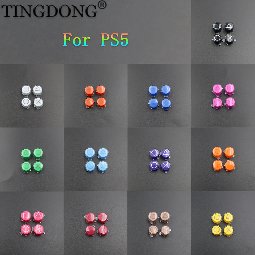 Für PS5 Controller Gamepad D-Pad A B X Y Kreuz Kristall Taste Ersatz Image