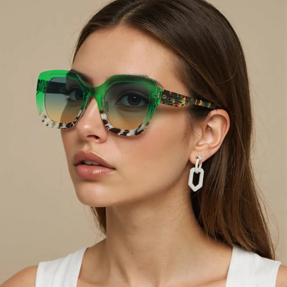 2025, moderne Vintage-Sonnenbrille für Damen, minimalistische Pendler-Sonnenbrille, trendige und vielseitige Damen-Sonnenbrille Image