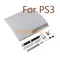 1 Satz schwarz-weißes komplettes Gehäuse Shell Case 120G 160G Ersatz für PS3 Slim 2000 2500 Konsolen-Frontplattenabdeckung