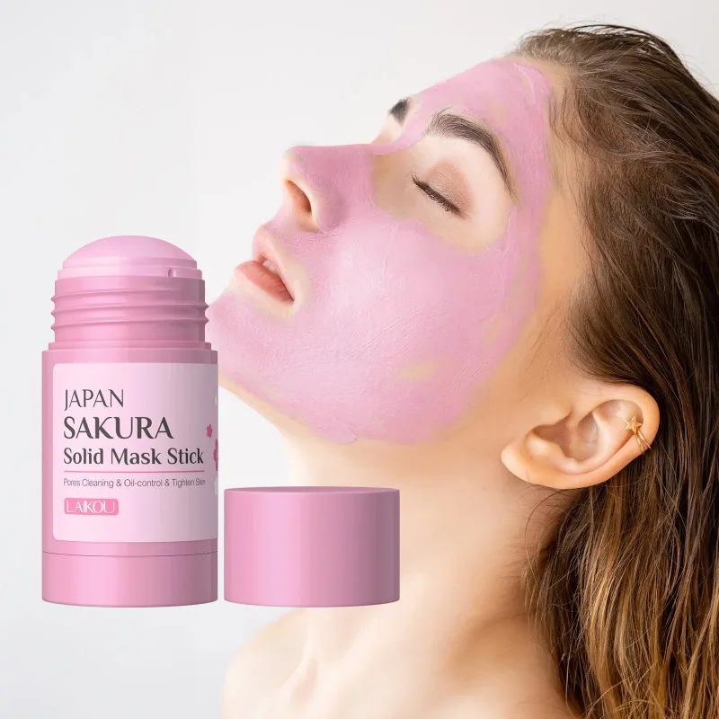 Sakura Cleansing Face Mask Stick 40g – Porenreiniger, Mitesserentfernung, Ölkontrolle und Hautfeuchtigkeitscreme Image