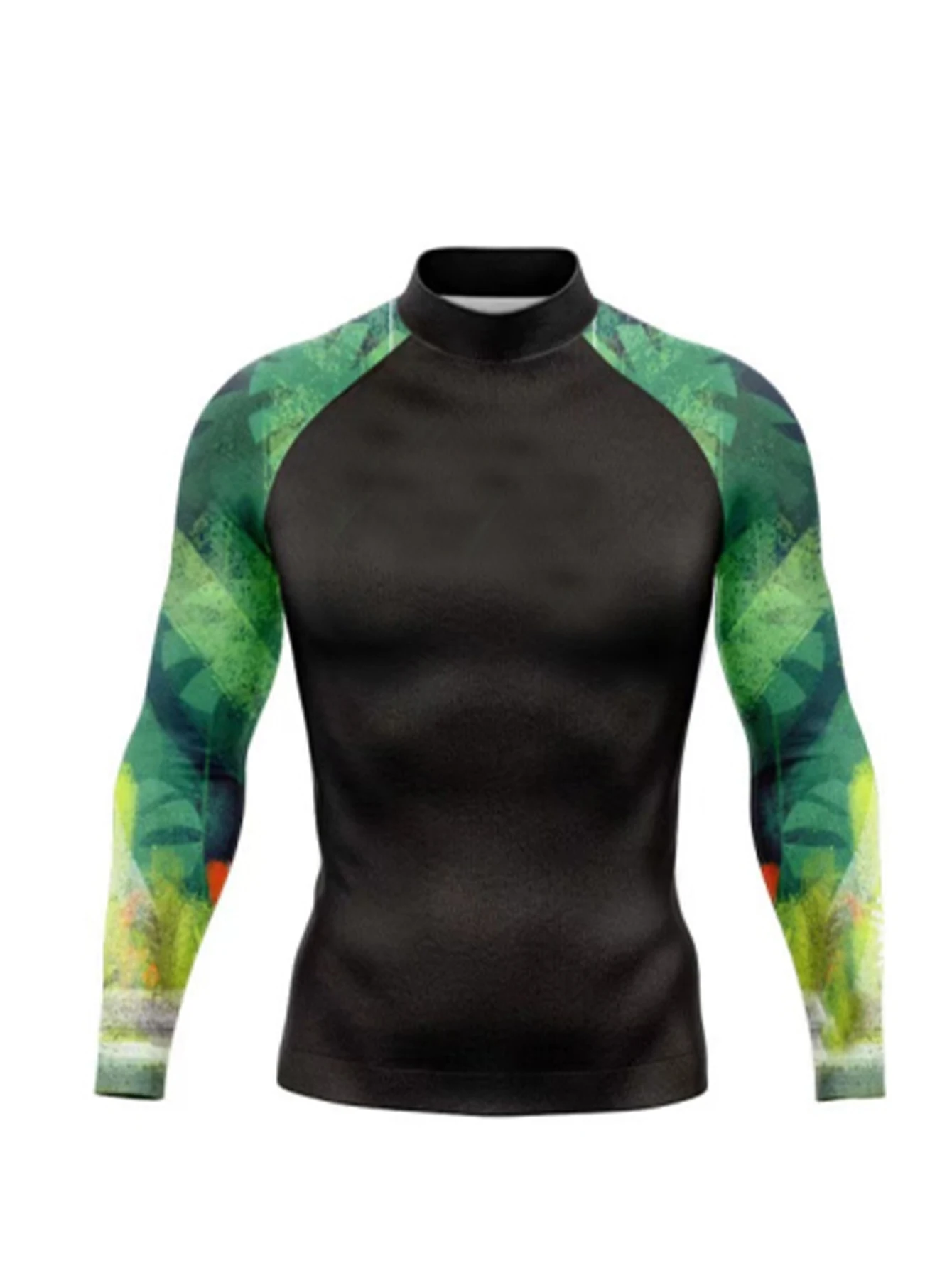 Quick Dry Men Protection UV Protection Swimwear Long Sleeve Rashguard Surfing Rash Guard Surf Shirt for Swimming