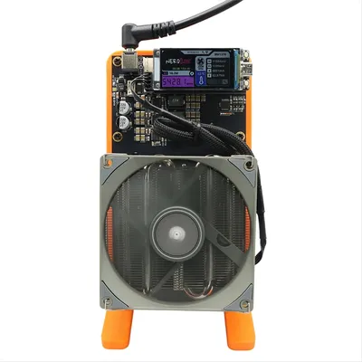 AB51 NerdQaxe++ BTC Solo Miner 4.8T-5TH/S 80W 4XBM1370 ASIC Chip Open Source Bitcoin Crypto Miner Silent Miner EU PLUG