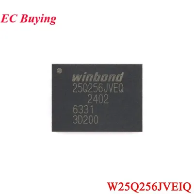 10Pcs/1pc W25Q256JVEIQ 25Q256JVEQ W25Q256JVEQ 25Q256JVEIQ 25Q256 WSON-8 Memory Chip 32MB 256Mbit Flash IC Original New