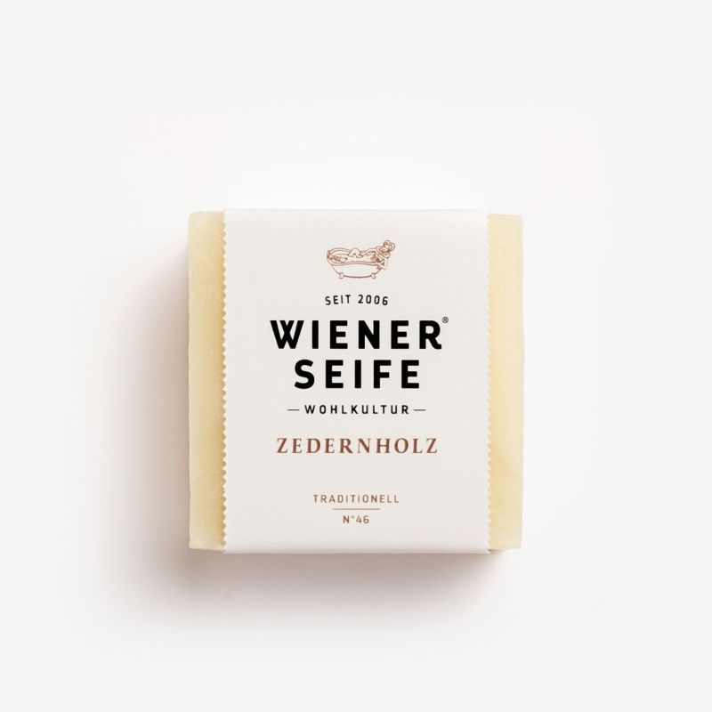 Wiener Seife Sapone al legno di cedro N°46, fatto a mano 125 g