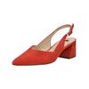 Pumps HÖGL "Högl Pumps Veloursleder", Damen, Gr. 37,5, orange (koralle), Veloursleder, casual, Schuhe