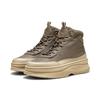 Stiefel PUMA "Mayra Sneakers Damen", Gr. 39, braun (totally taupe braun), Obermaterial: Leder, Synthetik; Futter: Textil; Innensohle: Textil; Laufsohle: Gummi, Schuhe