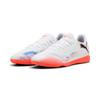 Hallenschuh PUMA "FUTURE 8 PLAY IT", Gr. 45, puma weiß, puma schwarz, glowing rot, Synthetik, sportlich, Schuhe