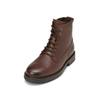Stiefelette MARC O'POLO "mit Innenzipper", Damen, Gr. 45, braun (cognac), Obermaterial: 100% Leder (Rind), Schuhe