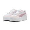 Sneaker PUMA "Karmen II Idol Sneakers Damen", Gr. 36, weiß poised pink jasmine flower, Obermaterial: Synthetik, Kuhleder, Textil; Futter: Textil; Innensohle: Textil; Laufsohle: Gummi, Schuhe