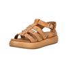 Riemchensandale INUOVO "INUOVO Sandalen Leder", Damen, Gr. 37, nut, Leder, casual, Schuhe