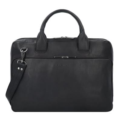 Plevier Structure Petronas Aktentasche Leder 40 cm Laptopfach schwarz Schwarz Herren Image