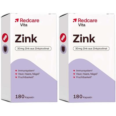 Redcare Vita Zink Doppelpack 2x180 St Kapseln Image
